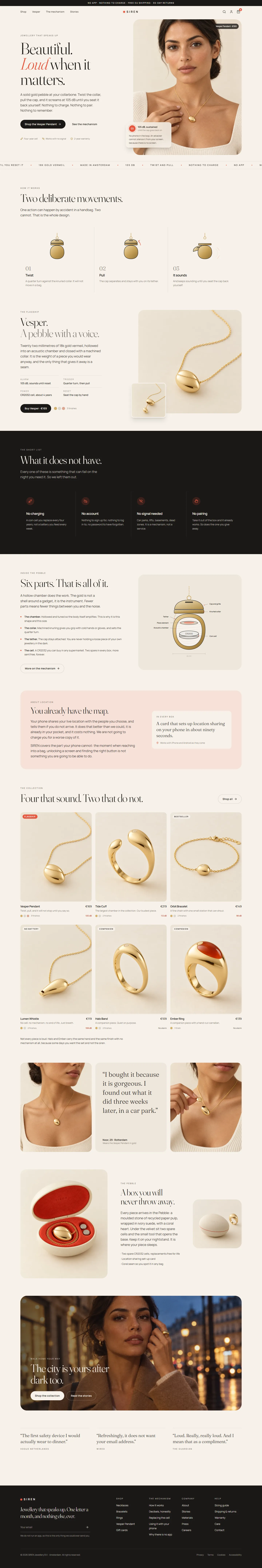 SIREN website, full homepage